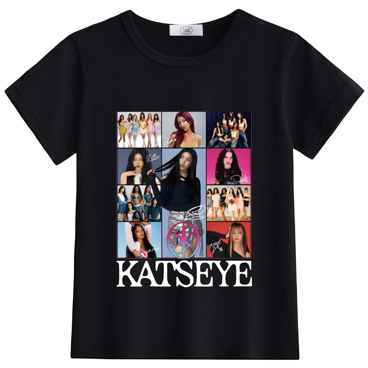 New KATSEYE Children's Summer Clothing for Infants and Toddlers - Round-neck, Lightweight, Short-sleeved T-shirt Top