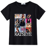 New KATSEYE Children's Summer Clothing for Infants and Toddlers - Round-neck, Lightweight, Short-sleeved T-shirt Top