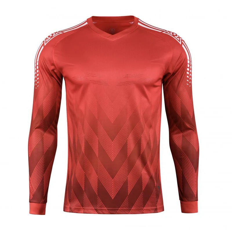Custom Men Boys Girl Soccer Shirt Goalkeeper Uniform Long Sleeve Football Training Goalkeeper Top Soccer Jersey Pant Shorts Sets