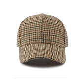 Unisex Plaid Baseball Cap with Adjustable Fit