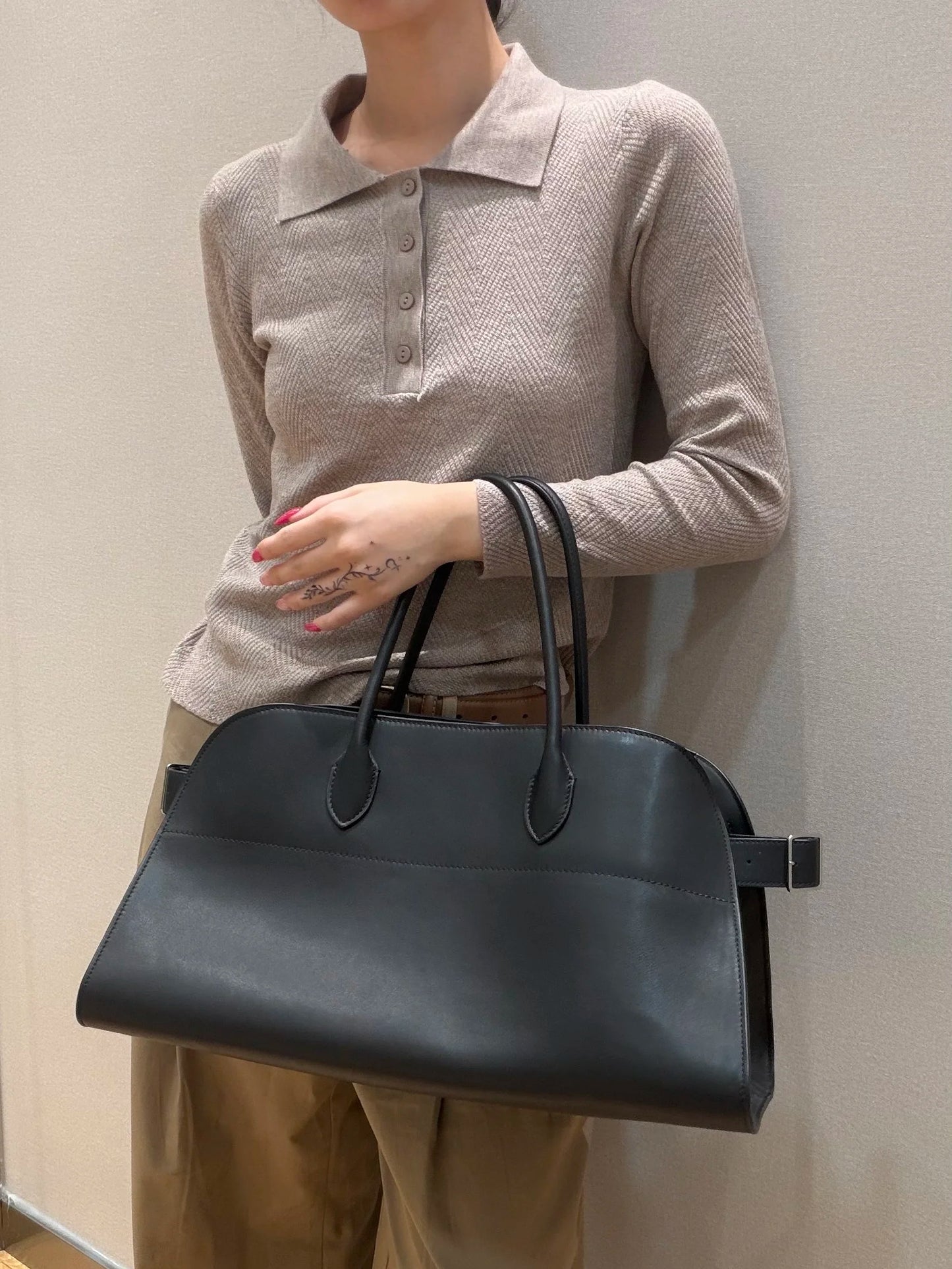 UXST Genuine Saddle Leather Tote Bag – All-Steel Hardware