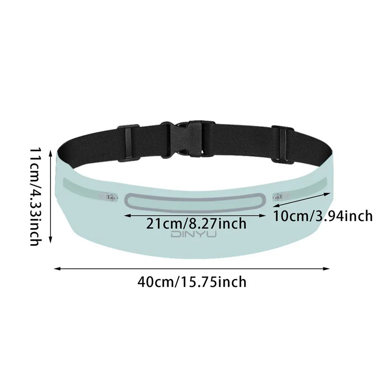Professional Running Waist Bag Sports Belt Pouch Mobile Phone Case Men Women Hidden Pouch Gym SportsBags Running Belt Waist Pack