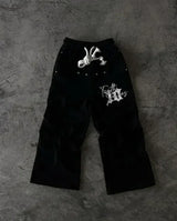 Retro Gothic Y2K Hip Hop Sweatpants