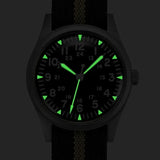 2025 New RDUNAE RA03 34.5mm Military Men Vintage Quartz Watch G10 Miyota 2035 Watches K1 Mineral Glass Stainless Steel Wristwatc