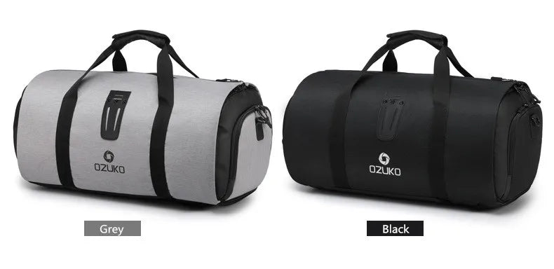 OZUKO Garment bag Multifunction Men Suit Storage Large Capacity Luggage Handbag Male Waterproof Travel Duffel Bag Shoes Pocket
