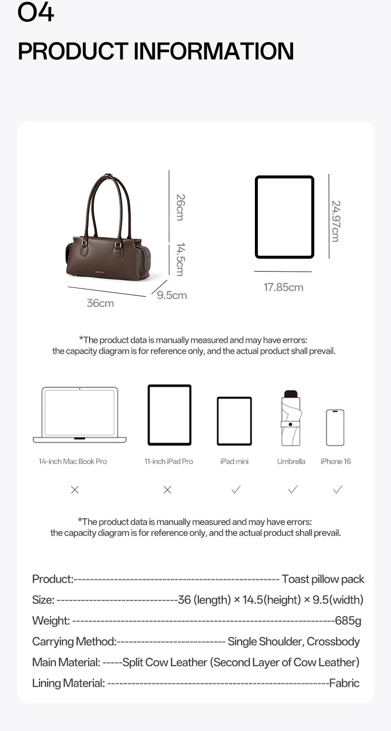 Amazing Song Baguette Shoulder Bag – Soft Pillow Pack Design