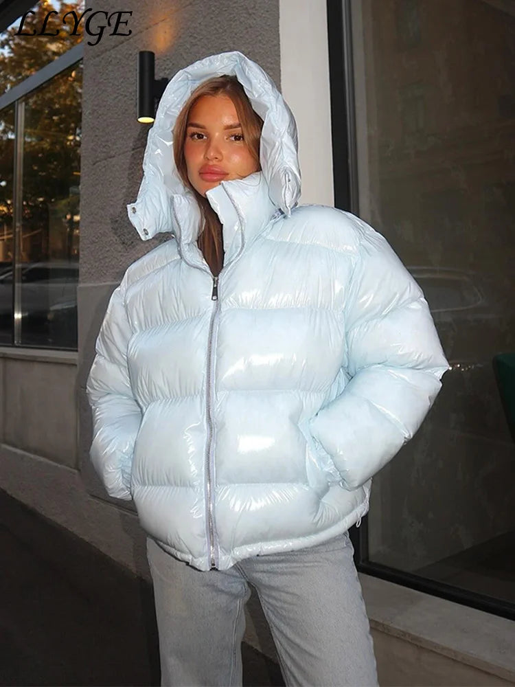 Women’s Hooded Puffy Cotton Jacket