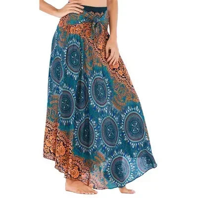 Boho Maxi Skirt – Flowy Ankle-Length Summer Skirt for Women