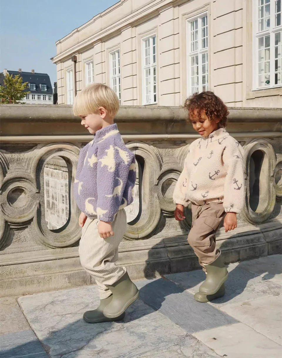 Kids' Sequin Lambswool Winter Jacket