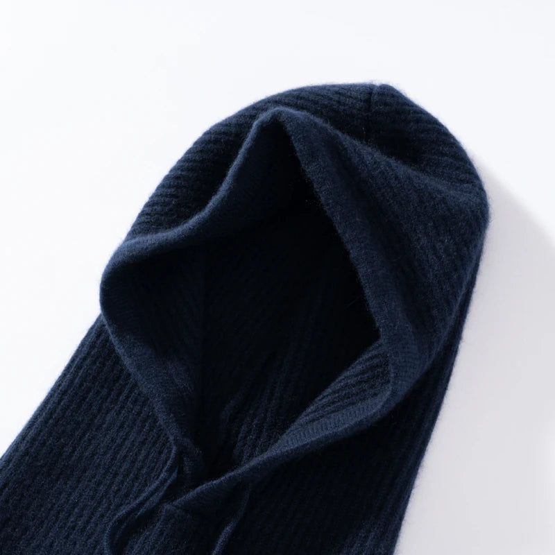 Women's Pure Cashmere Knit Beanie & Scarf Hat