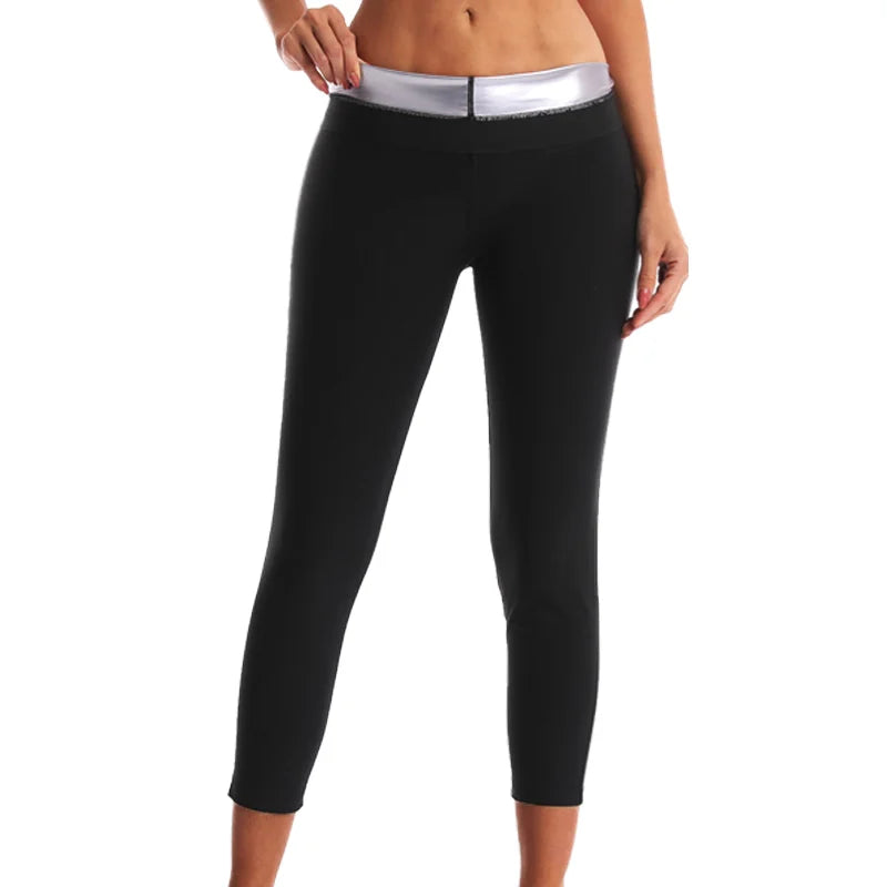 Women’s High-Waist Sauna Sweat Pants - USA-Made Slimming Body Shaper