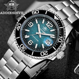 ADDIESDIVE 2025 New Men's Watch Diving 41mm Quartz Wristwatch 200m Waterproof Ceramic Bezel Super Luminous Swim Watch