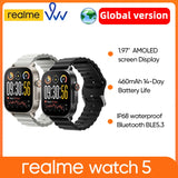 realme Watch 5 – 1.97" AMOLED GPS Smart Watch, 14-Day Battery