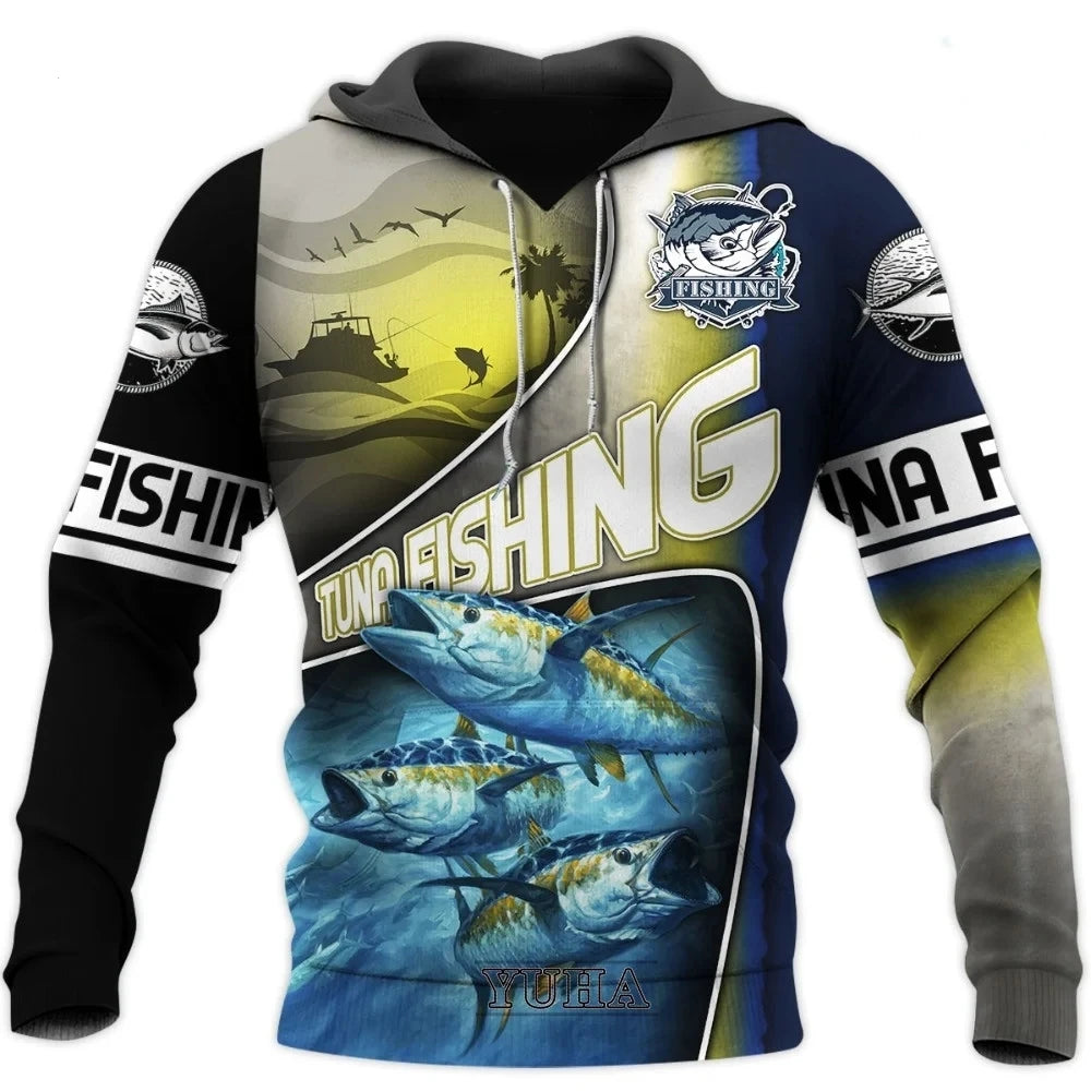 Marlin Fishing Camo 3D Pullover