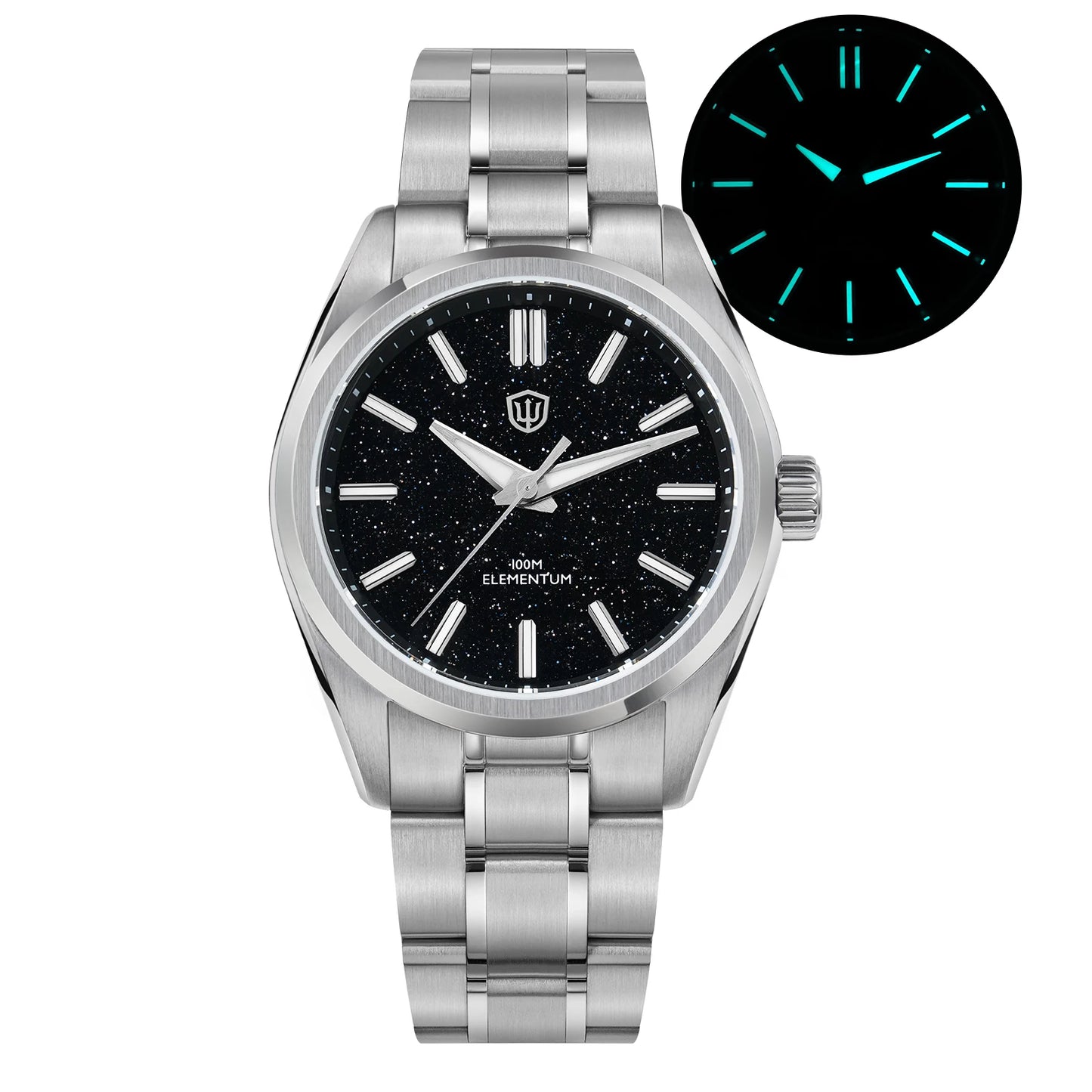 Watchdives WD0003C ice Crack Dial 38mm Men Watch VH31 Sweep Seconds Quartz Movement Sapphire Luminous 10Bar Waterproof Watches