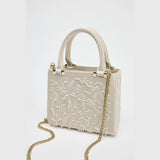 Floral Pearl Mini Duffel Bag