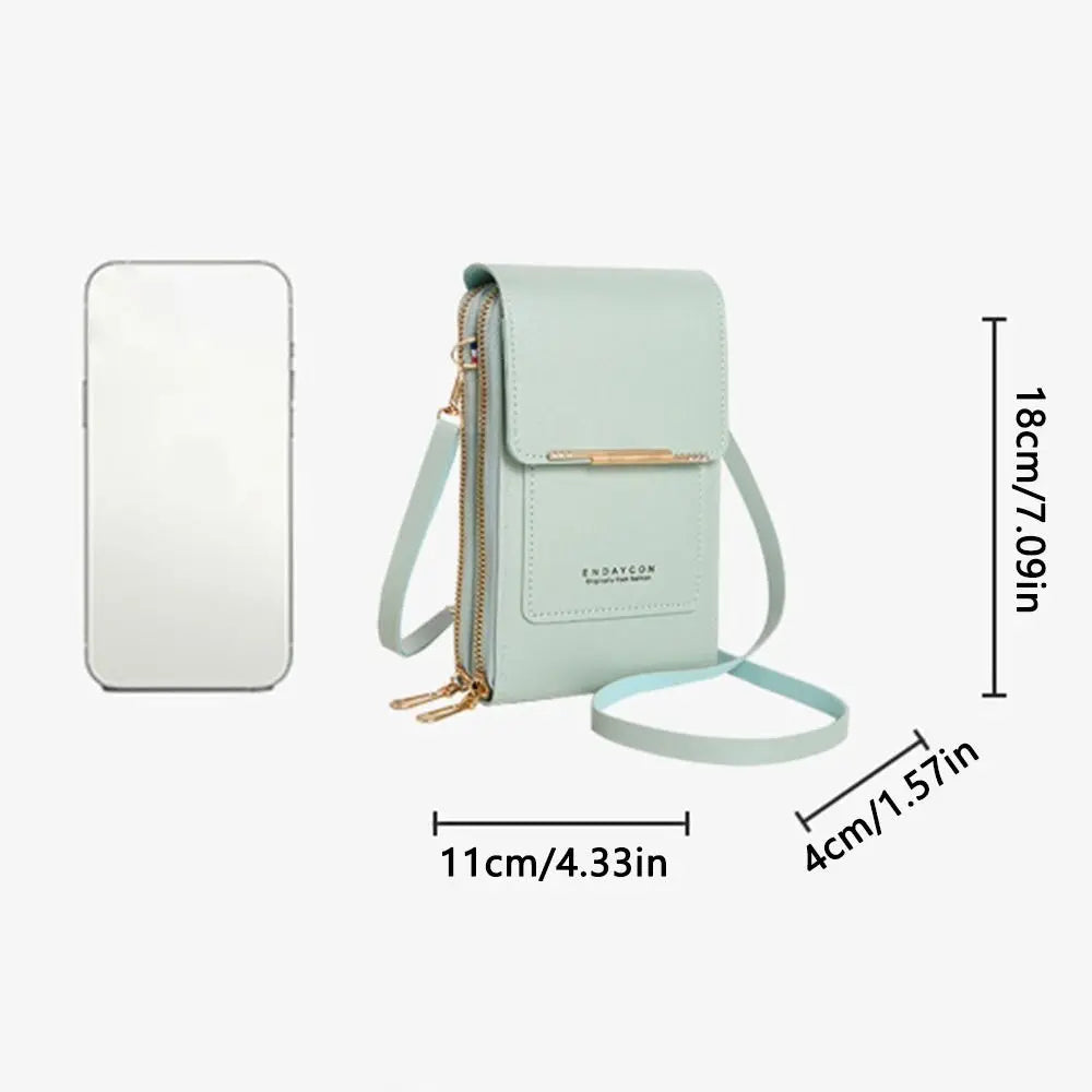Smartphone Women RFID Handbag Crossbody Bags Touch Screen Phone Bag RFID Anti Theft Purse