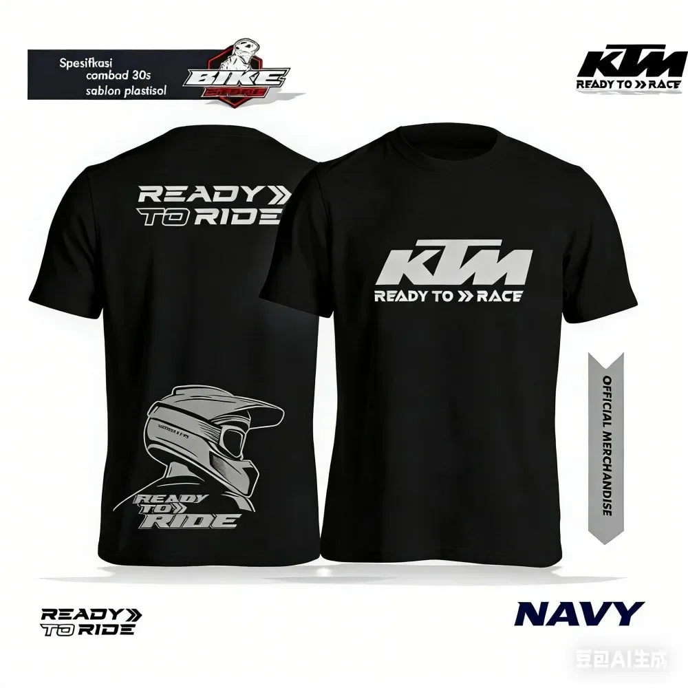 KTM Racing Graphic T-Shirt — Unisex Cotton Off-Road Moto Print Tee