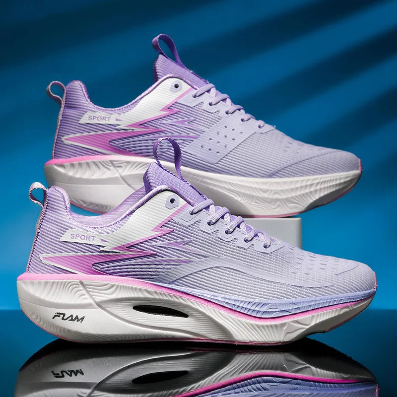Marathon Running Shoes — Carbon Board, Air Cushion, Breathable & Lightweight Sneakers for Men & Women