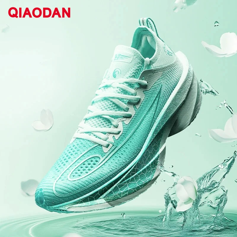 QIAODAN Feiying Plaid 2.0 Men Marathons Running Shoes Professional Carbon Plate Sport Shoes Rebound Racing Sneakers QDB023252290