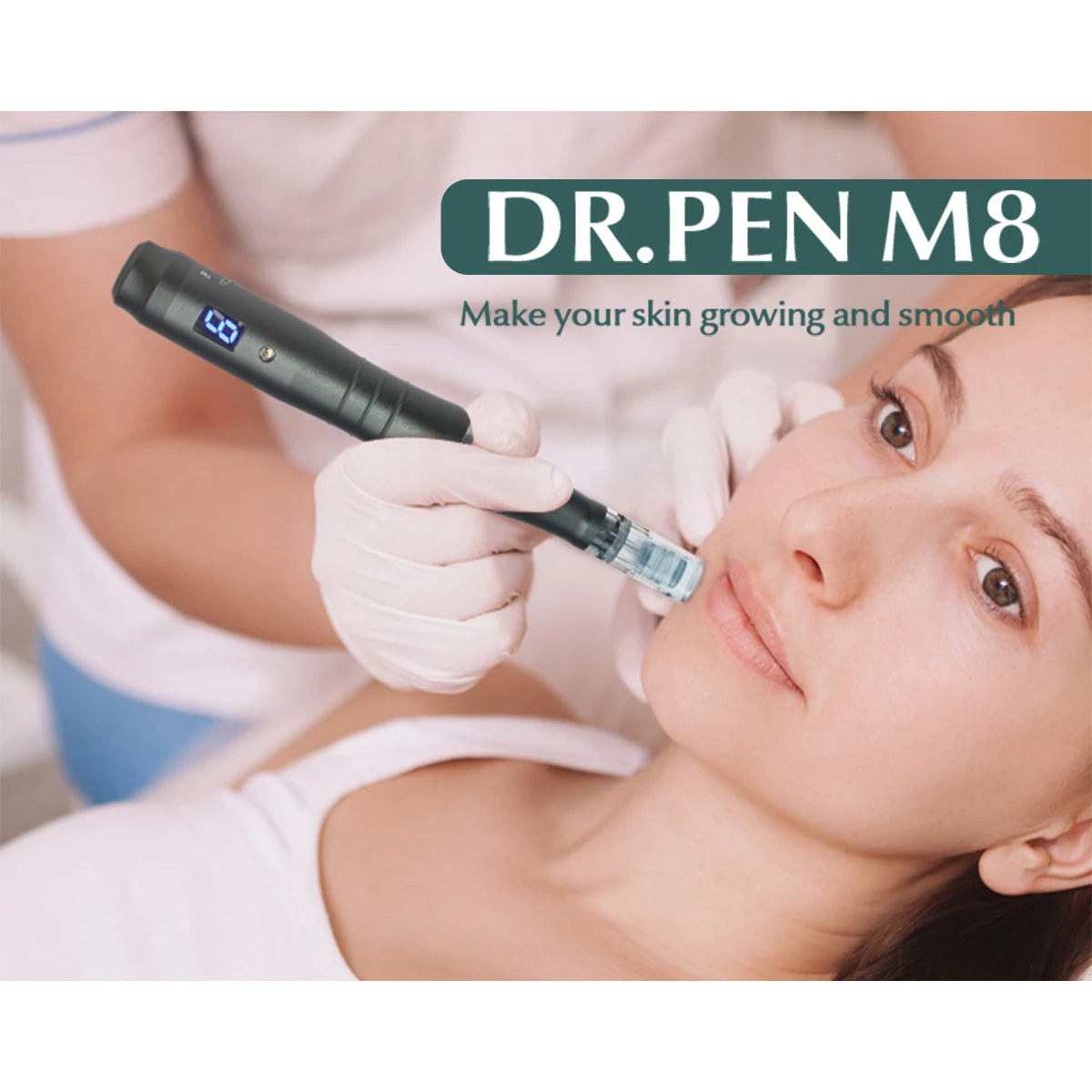 Dr pen Ultima M8 With 22 Cartridge Wireless MTS Derma Microneedle Pen Kit Professionals Use Beauty Machine Needle length 0.25 mm