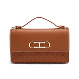 Letter Print Crossbody Satchel