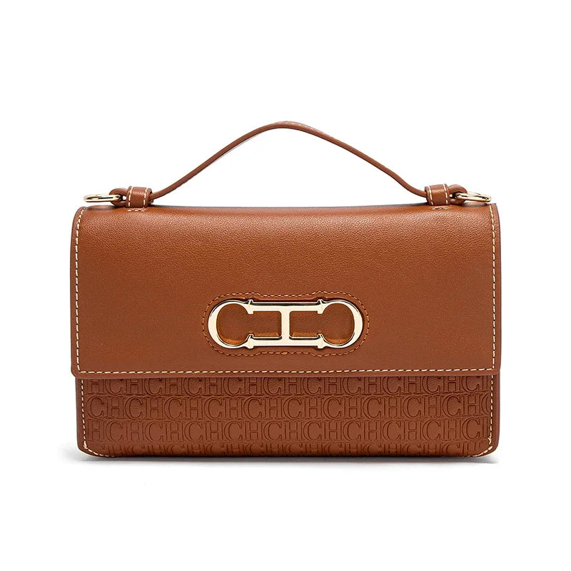 Letter Print Crossbody Satchel