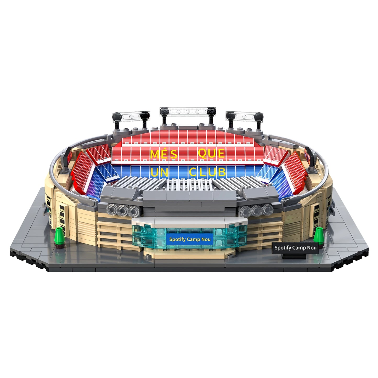 CaDA Camp Nou (Barcelona FC) Stadium Building Block Set / 728 Pieces / Collector's Item for Football Fans & Block Enthusiasts