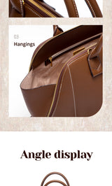 CHCH Women's Shoulder Bag New High Quality Business Bag Large Capacity Handbag Wine Red