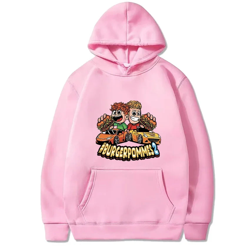 Men's Fleece Pullover Hoodie Casual Streetwear Sweatshirt