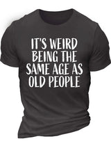 Men’s Funny Age Quote Cotton T-Shirt