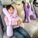Car Seat Safety Neck Pillow Cute Children's Headrest Lumbar Support Anti Pinch Neck Cute Cartoon Sleeping Pillow