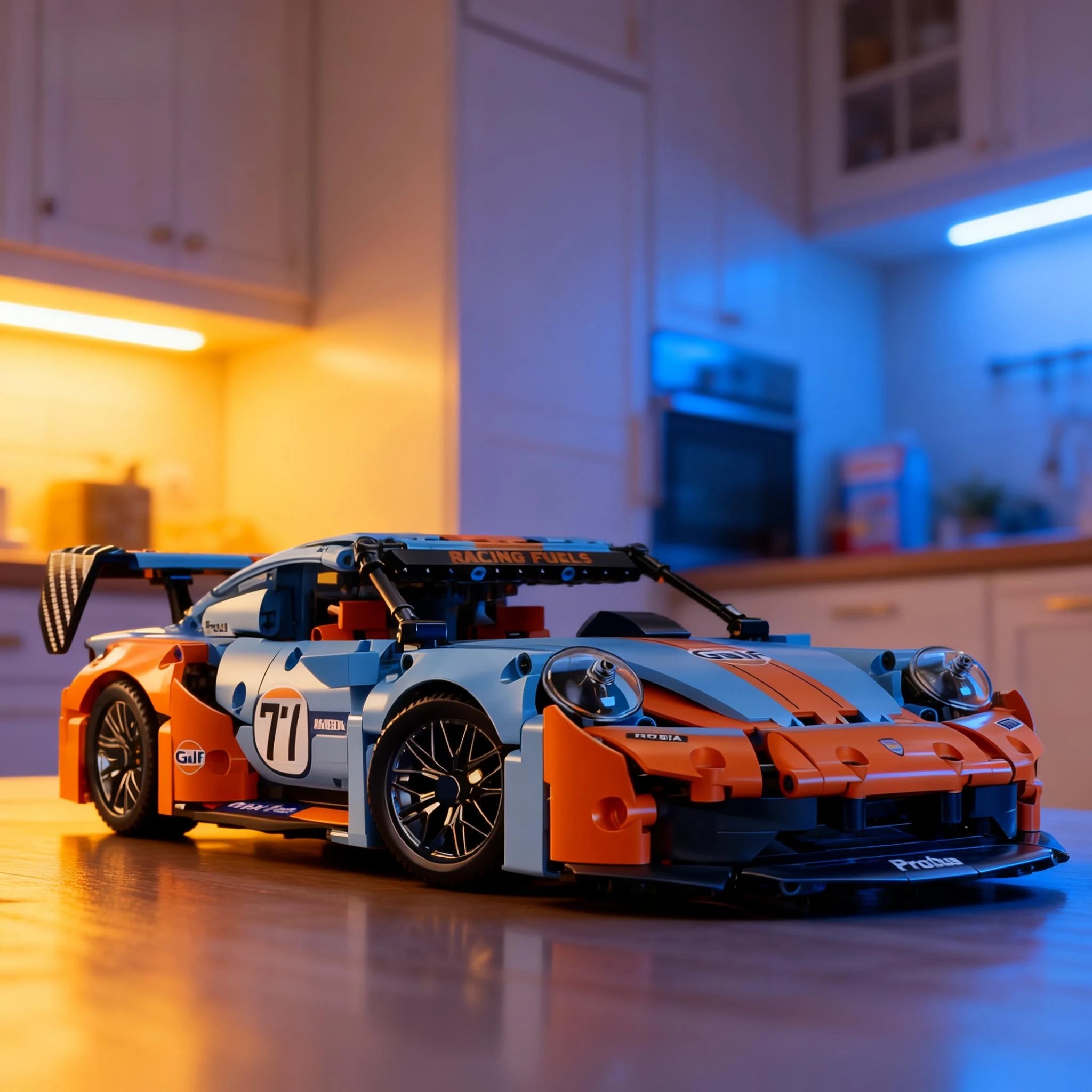 City technological 911 Compete Speed Race Car RC Building Block Famous Supercar Drift Racing Brick  Festival Toys Gifts