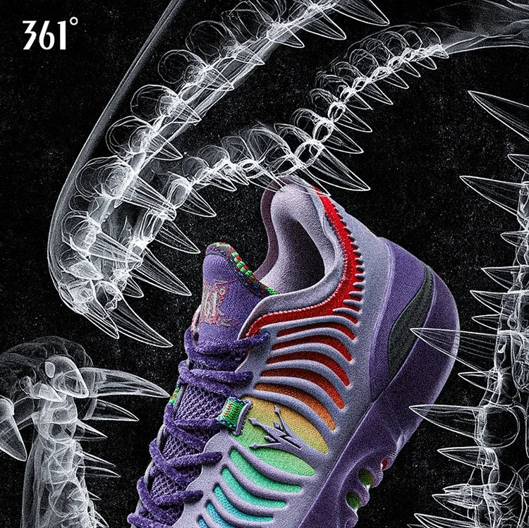 361 Degrees Joker 2 GT Men Basketball Shoes New Trendy Leather Breathable Shock-Absorbing Wear-resistant Male Sneakers 672611111