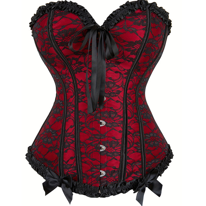 Gothic Overbust Corset Top - USA Made Slimming Waist Cincher