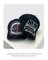 Unisex Cross Embroidery Baseball Cap | Street Style