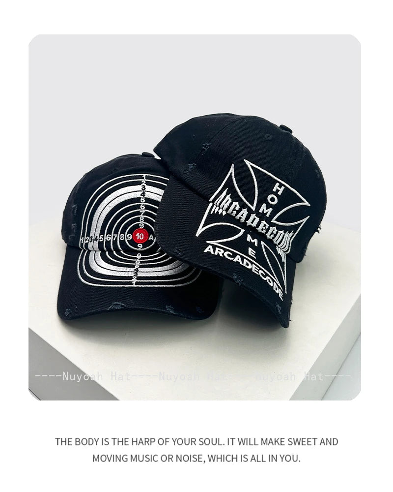 Unisex Cross Embroidery Baseball Cap | Street Style