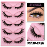 Optional 5Pairs 20Pairs Russian Strip Lashes 3D Mink Lashes Natural Dramatic Style Household Salon Eyelash Supply