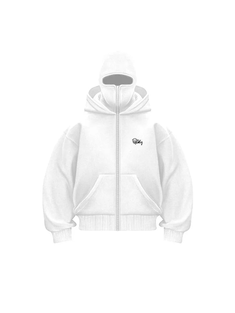 Y2K Goth Harajuku Double Hoodie