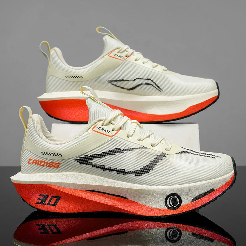 Men's Low-Top Sneakers with Breathable Arch Support and Stability Technology, Lace-Up Running Shoes, All-Season Casual Shoes Suitable for Men (Available in Wide Widths) - Ideal for Gym, Jogging, and Walking. Lace-Up Closure,