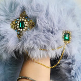 Designer Luxury Bomber hat women's ski cap winter hat faux fur pilot hat diamond thickened warm ear protection hat versatile털모