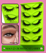 Optional 5Pairs 20Pairs Russian Strip Lashes 3D Mink Lashes Natural Dramatic Style Household Salon Eyelash Supply