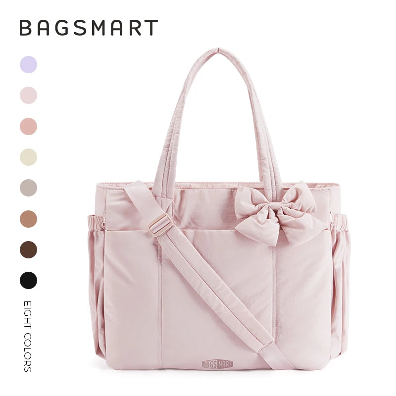 Women's Large Capacity Multi-Pocket Tote Shoulder Bag