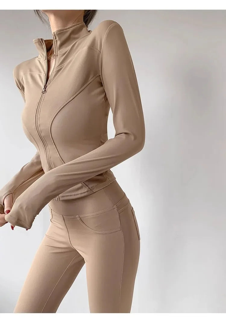Quick-Dry Performance Yoga Jacket