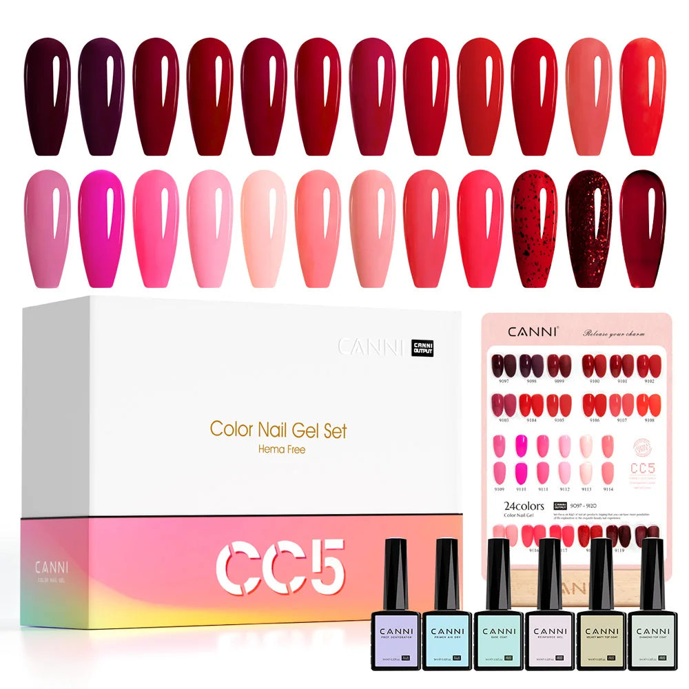 CANNI 30pcs Gel Polish Kit – HEMA & TPO Free CC Collection