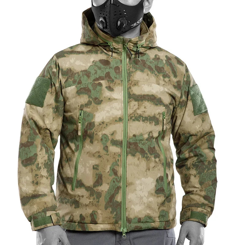 Men's Tactical Winter Down Jacket – Waterproof Outdoor Parka