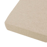 Linen Seat & Window Cushion with Zipper | Custom Sizes
