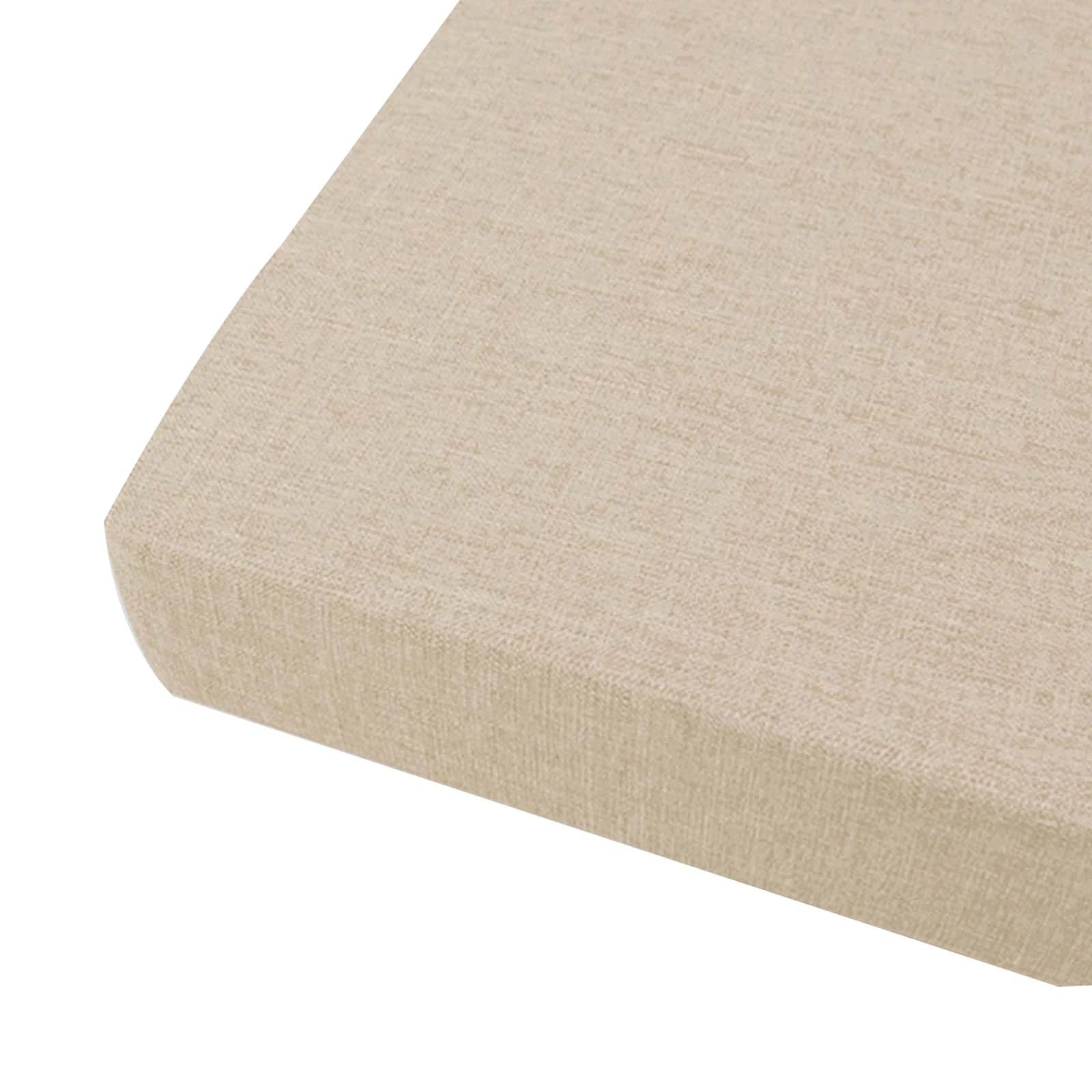 Linen Seat & Window Cushion with Zipper | Custom Sizes