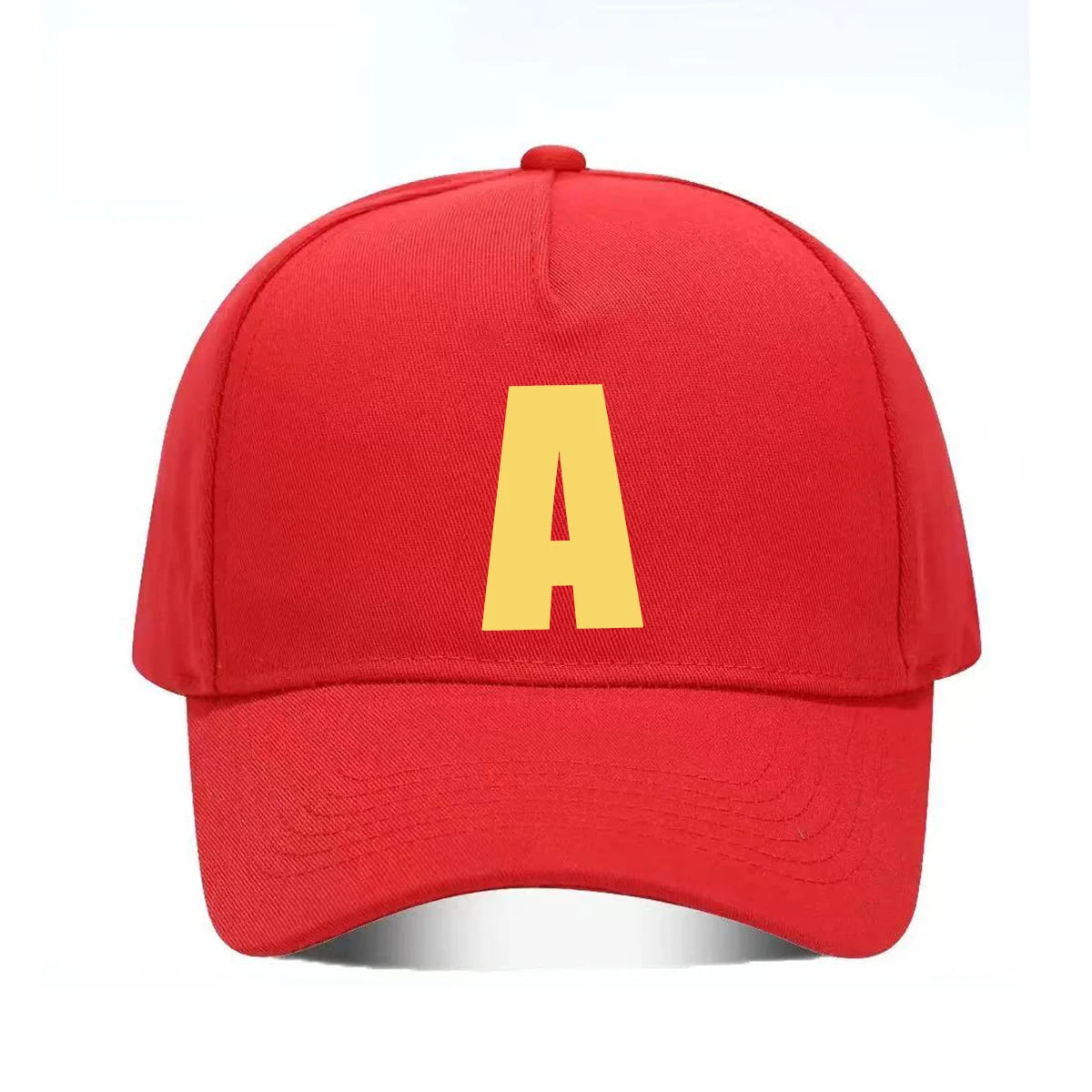 Red Letter Baseball Cap with Adjustable Fit