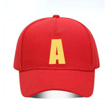 Red Letter Baseball Cap with Adjustable Fit